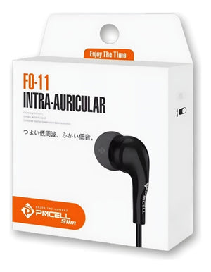 Fone Com Fio Intra-Auricular Com Borrachinha PMCELL FO-11