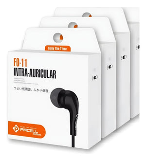 Fone Com Fio Intra-Auricular Com Borrachinha PMCELL FO-11