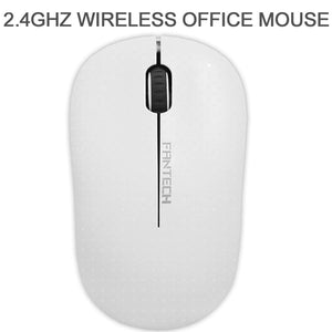 Mouse Sem Fio Fantech Forma Confortável W188 Branco 1200DPI