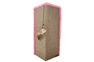 Arranhador Para Gatos Canto de Sofá Sustentável Luppet Rosa