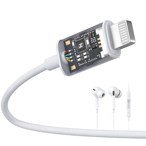 Fone De Ouvido Com Fio Entrada Lightning Hrebos HS-360