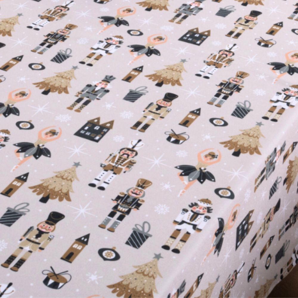 Toalha de Mesa Estampa Digital 1 Peça 2,50m x 1,40m 8 Lugares 100% Poliéster Tec